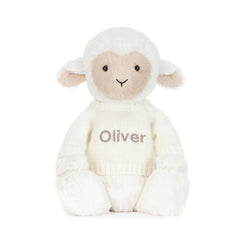 Skipson Lamb with Personalized Cream Jumper - Jellycat Sale