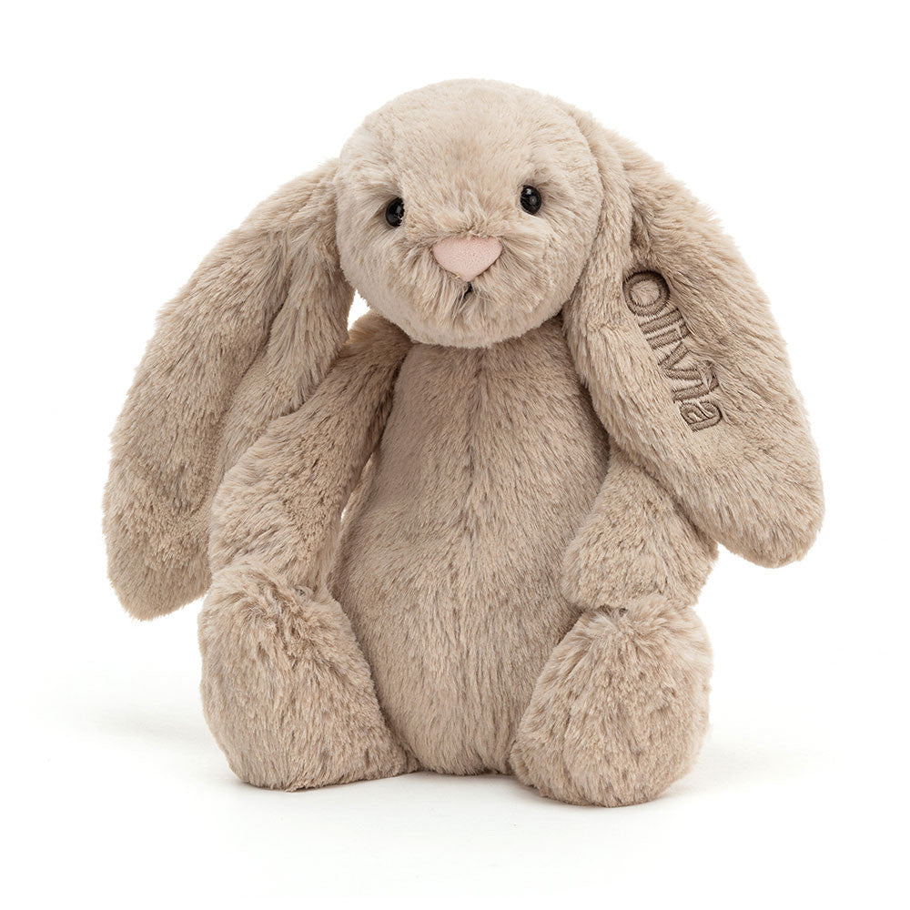 Personalized Bashful Beige Bunny Medium - Jellycat Online