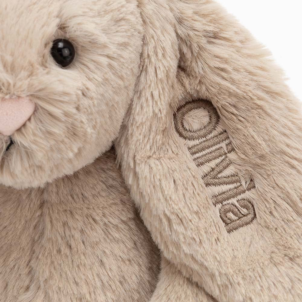 Personalized Bashful Beige Bunny Medium - Jellycat Online
