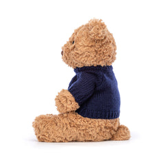 Bartholomew Bear with Personalized Navy Jumper - Jellycat Discount