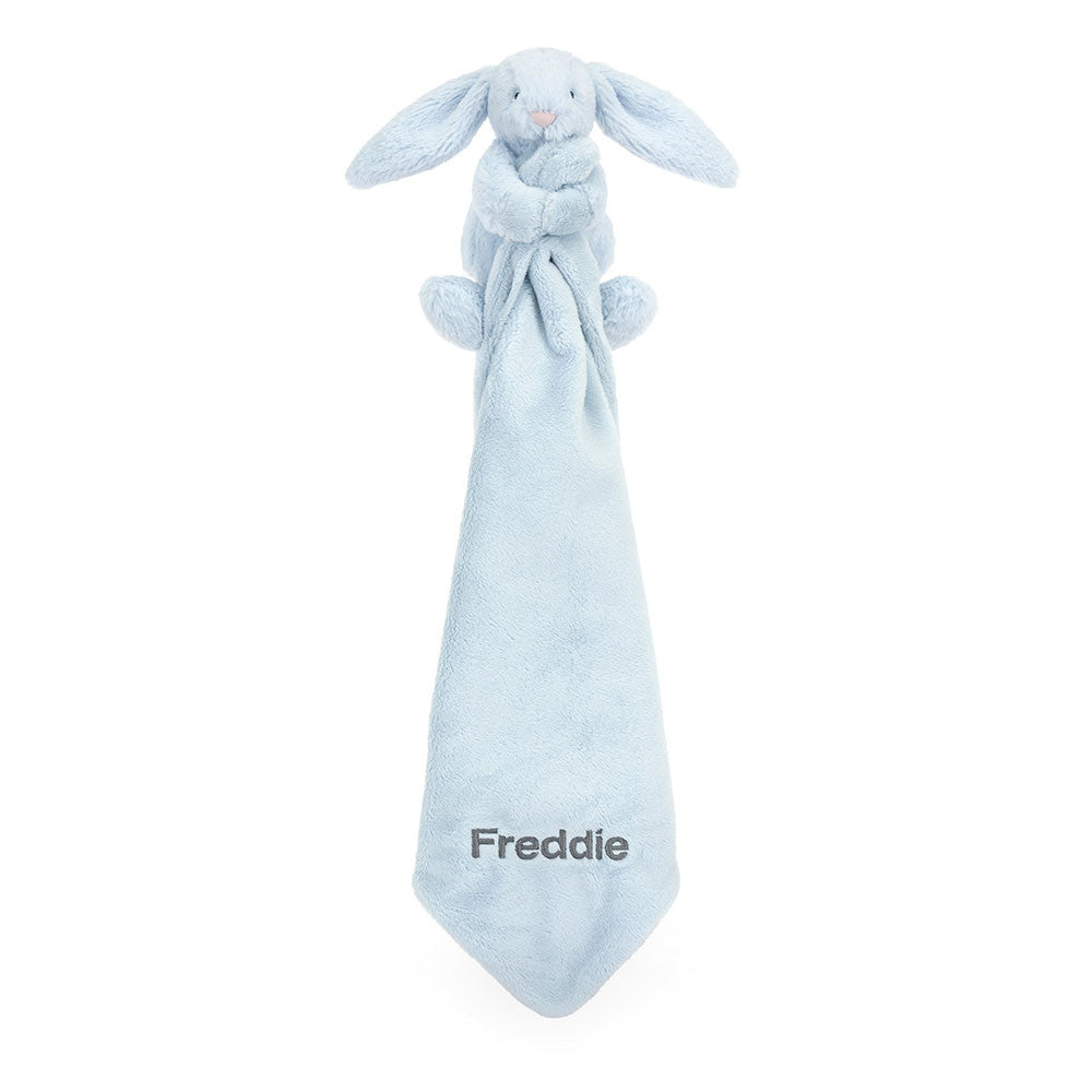 Personalized Bashful Blue Bunny Soother - Jellycat Sale