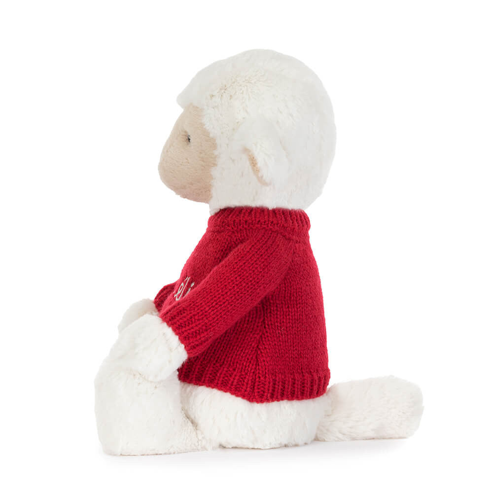 Skipson Lamb with Personalized Red Jumper - Jellycat
