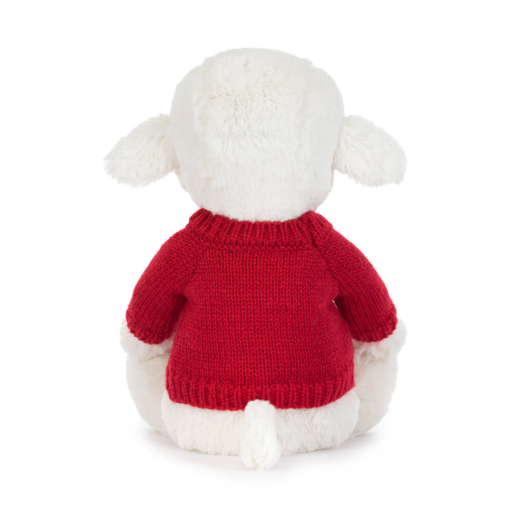 Skipson Lamb with Personalized Red Jumper - Jellycat