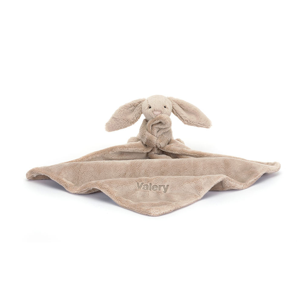Personalized Bashful Beige Bunny Soother - Jellycat