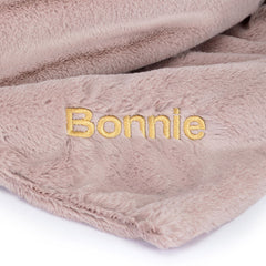 Personalized Bashful Luxe Bunny Rosa Blankie - Jellycat For Sale