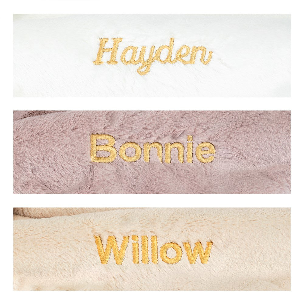 Personalized Bashful Luxe Bunny Rosa Blankie - Jellycat For Sale