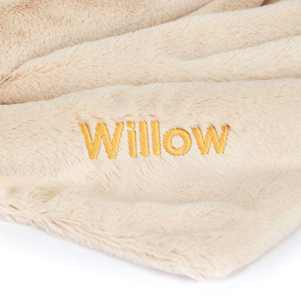 Personalized Bashful Luxe Bunny Willow Blankie - Jellycat