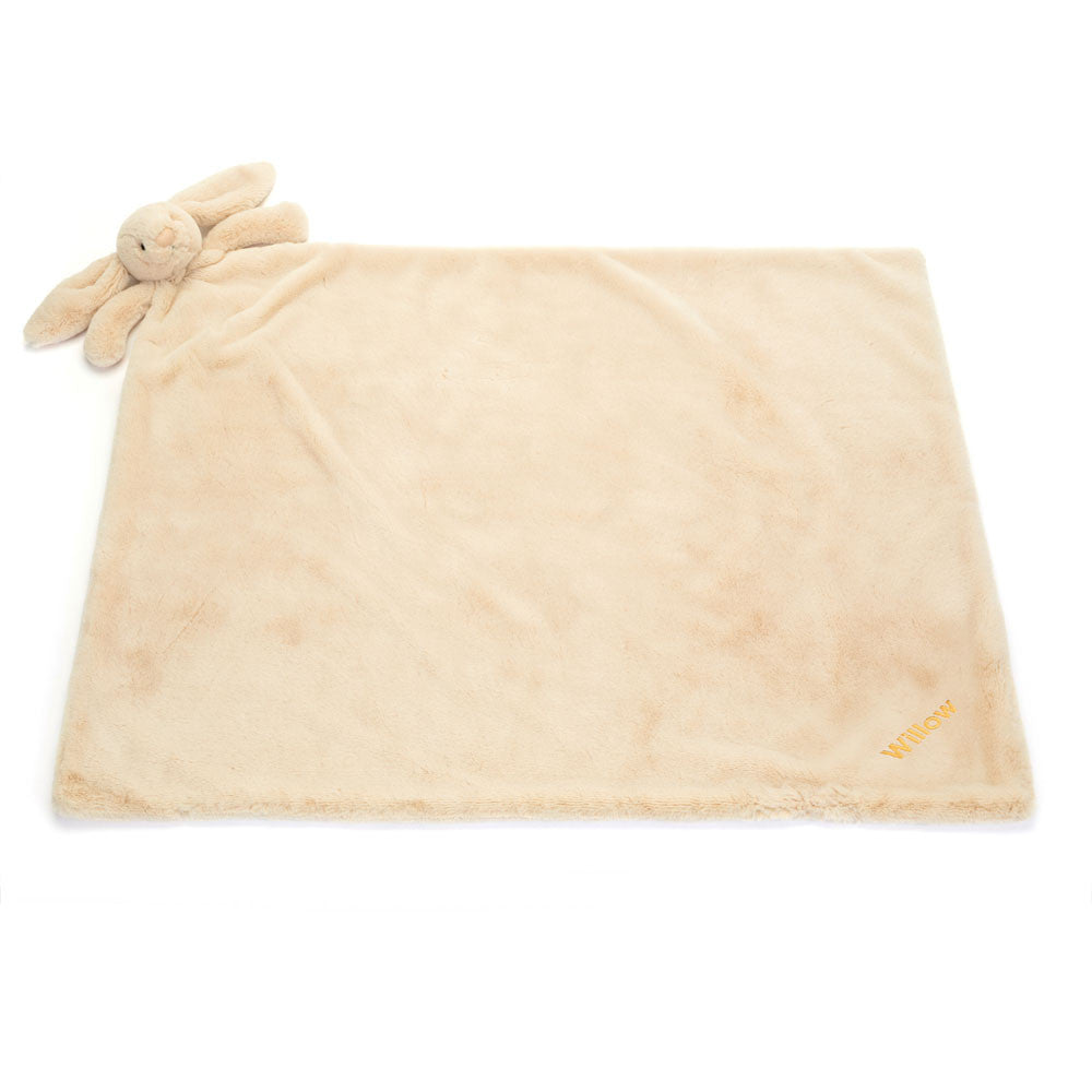 Personalized Bashful Luxe Bunny Willow Blankie - Jellycat