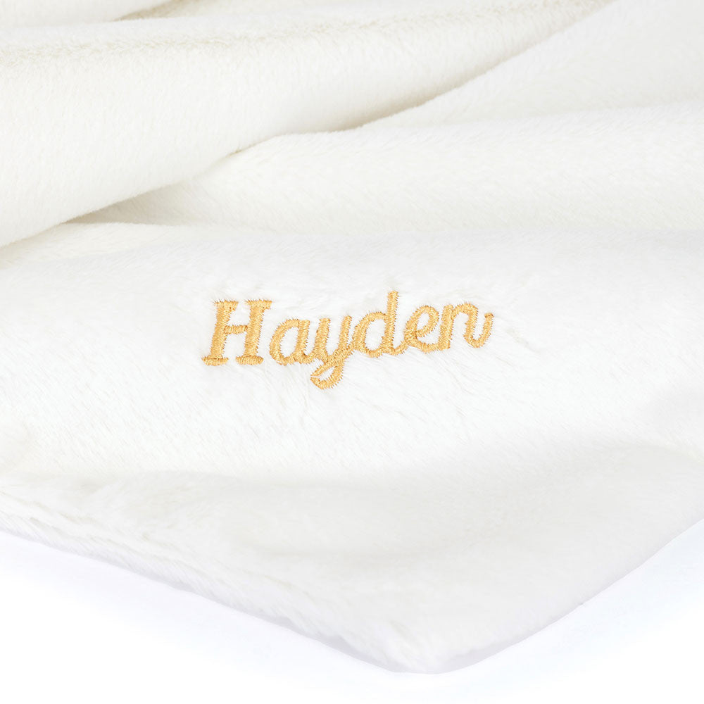 Personalized Bashful Luxe Bunny Luna Blankie - Jellycat For Sale