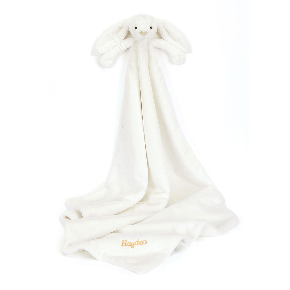 Personalized Bashful Luxe Bunny Luna Blankie - Jellycat For Sale