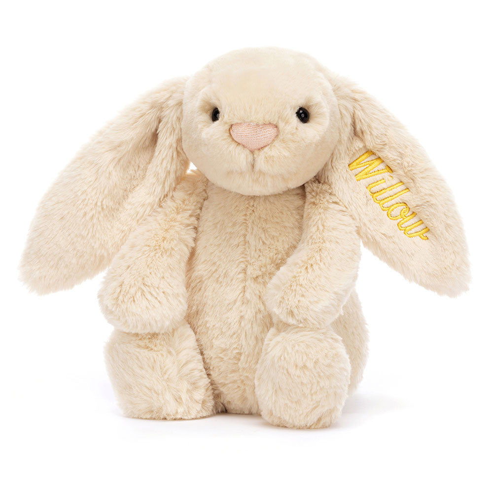Personalized Bashful Luxe Bunny Willow Medium - Jellycat Online