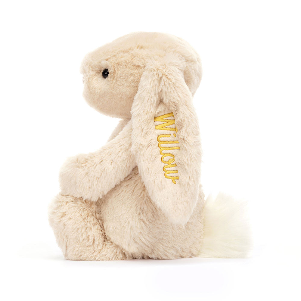 Personalized Bashful Luxe Bunny Willow Medium - Jellycat Online