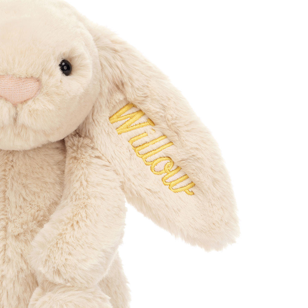 Personalized Bashful Luxe Bunny Willow Medium - Jellycat Online