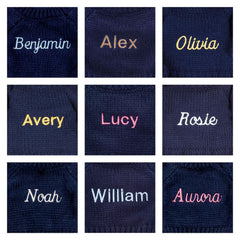 Blossom Blush Bunny 'Cherry' with Personalized Navy Jumper - Jellycat Online