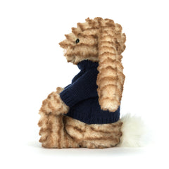 Bashful Luxe Bunny Juniper with Personalized Navy Jumper - Jellycat For Sale