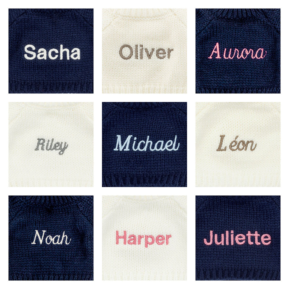 Bashful Luxe Bunny Nimbus with Personalized Navy Jumper - Jellycat Sale