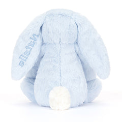 Personalized Bashful Blue Bunny Medium - Jellycat Sale