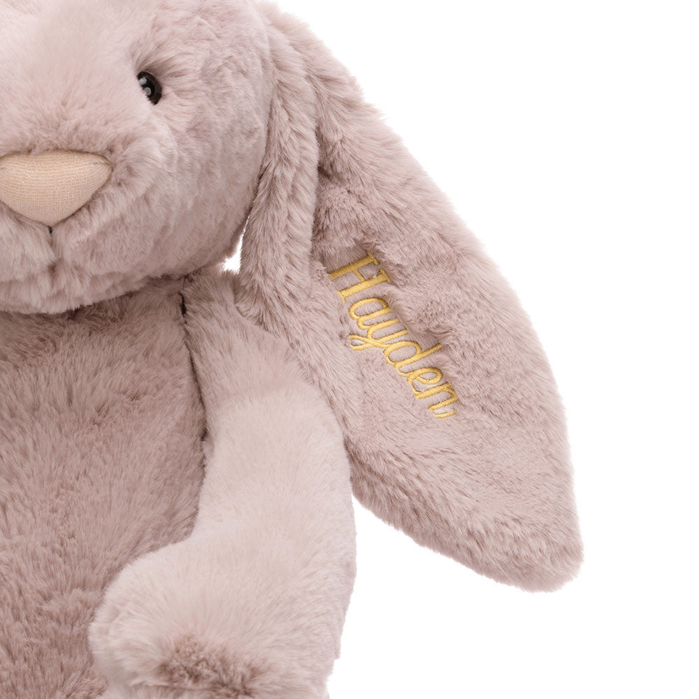Personalized Bashful Luxe Bunny Rosa Huge - Jellycat
