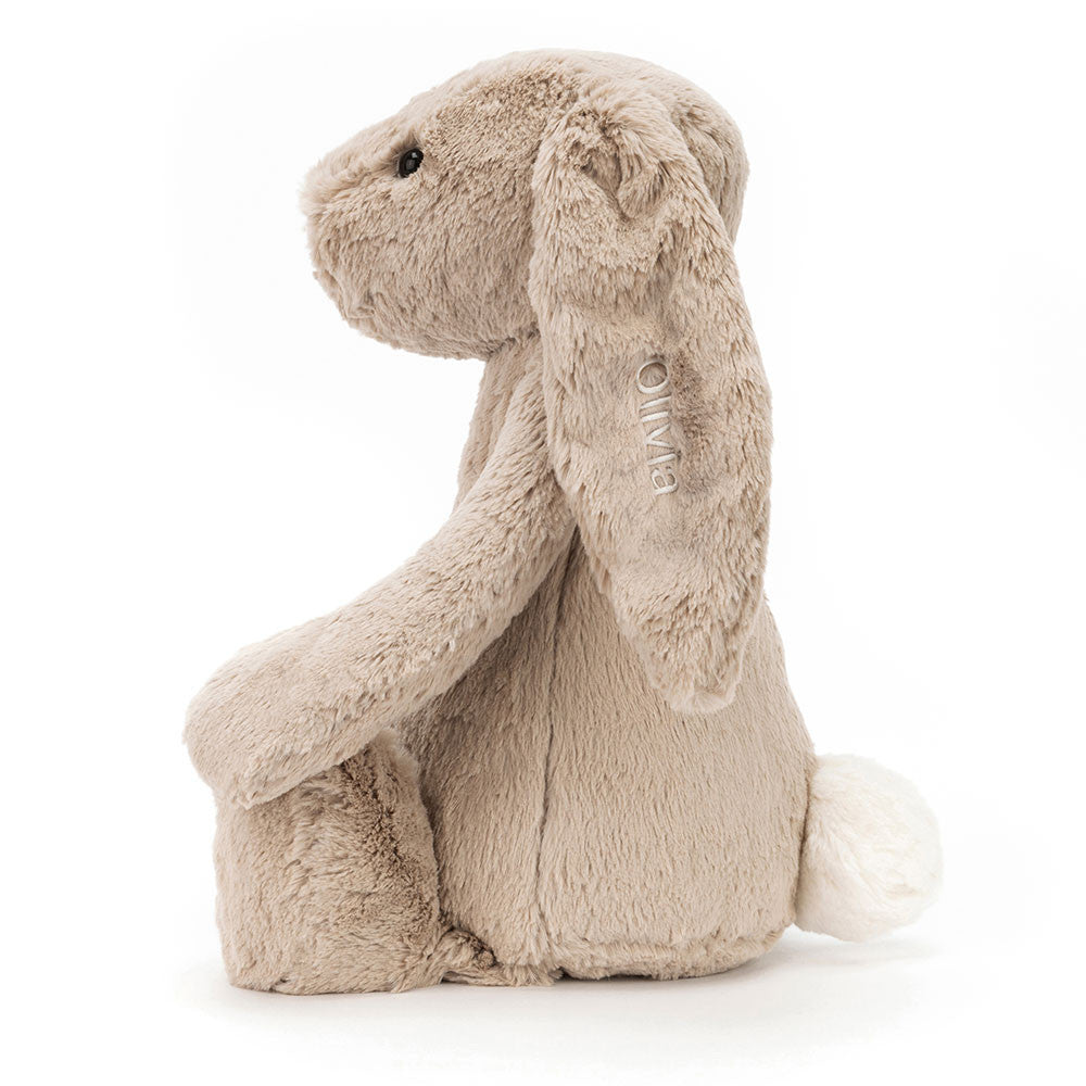 Personalized Bashful Beige Bunny Huge - Jellycat For Sale
