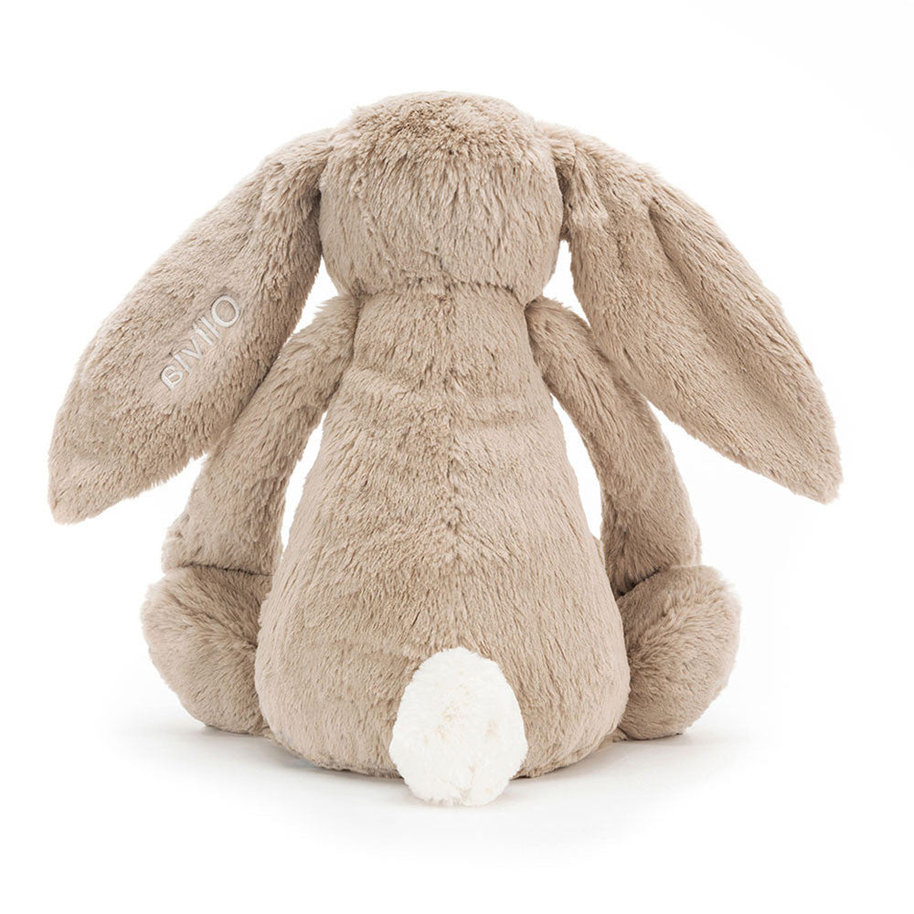 Personalized Bashful Beige Bunny Huge - Jellycat For Sale