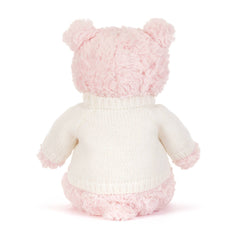 Leola Bear with Personalized Cream Jumper - Jellycat Sale