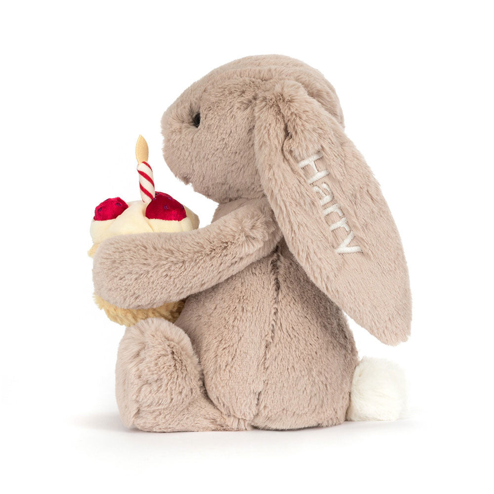 Personalized Bashful Beige Bunny 'Birthday' - Jellycat