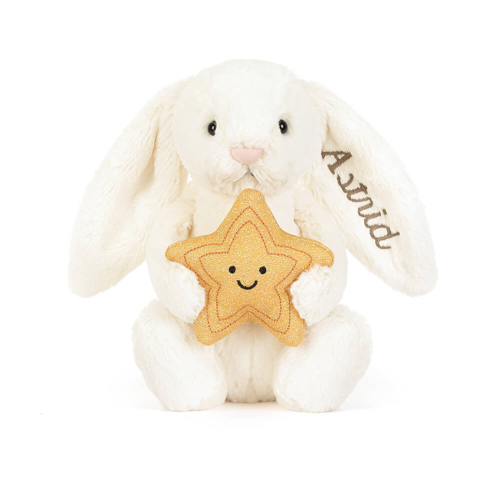 Personalized Cream Bunny with Star - Jellycat Online