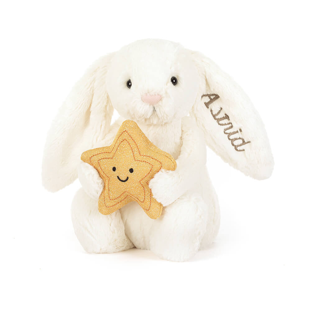 Personalized Cream Bunny with Star - Jellycat Online