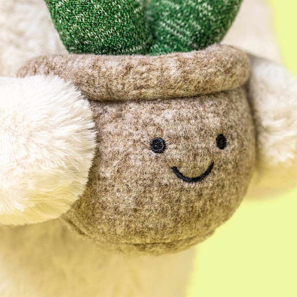 Cream Bunny with Plant - Jellycat For Sale
