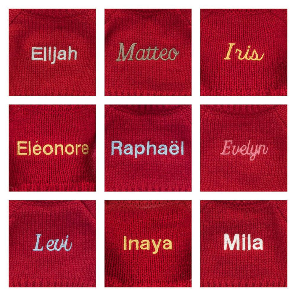 Bashful Luxe Bunny Luna with Personalized Red Jumper - Jellycat Sale