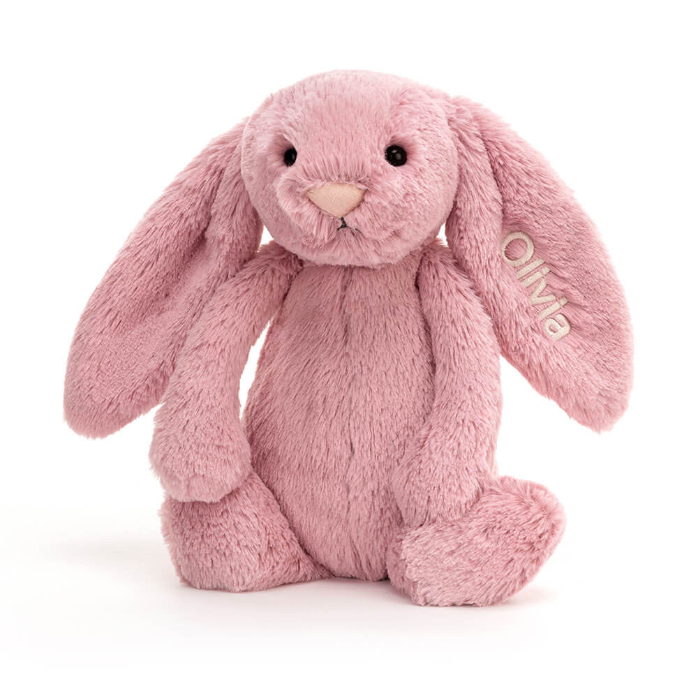 Personalized Bashful Tulip Pink Bunny Medium - Jellycat Online