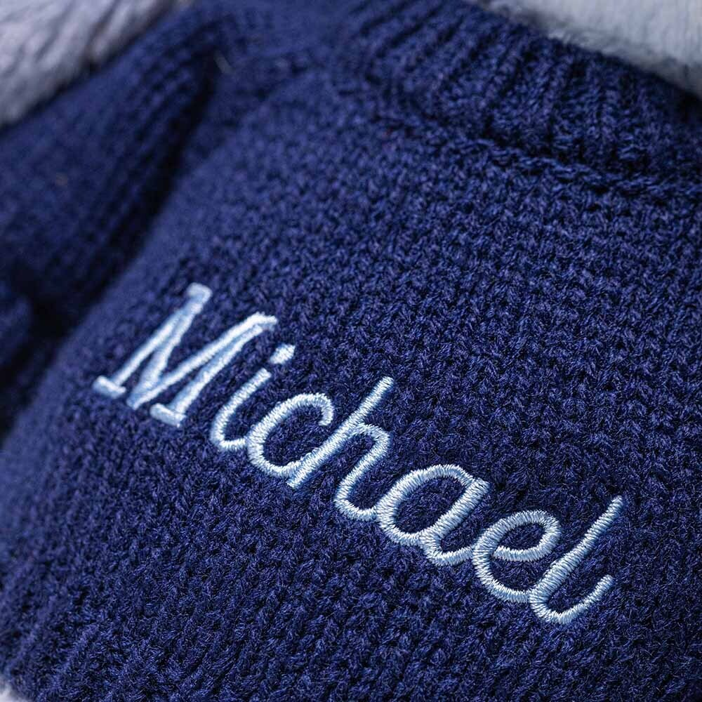 Puddlesea Bunny with Personalized Navy Jumper - Jellycat Sale