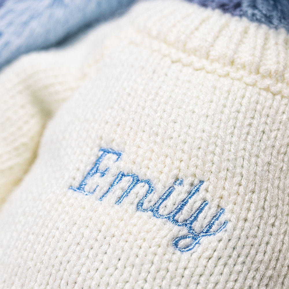 Puddlesea Bunny with Personalized Cream Jumper - Jellycat Sale