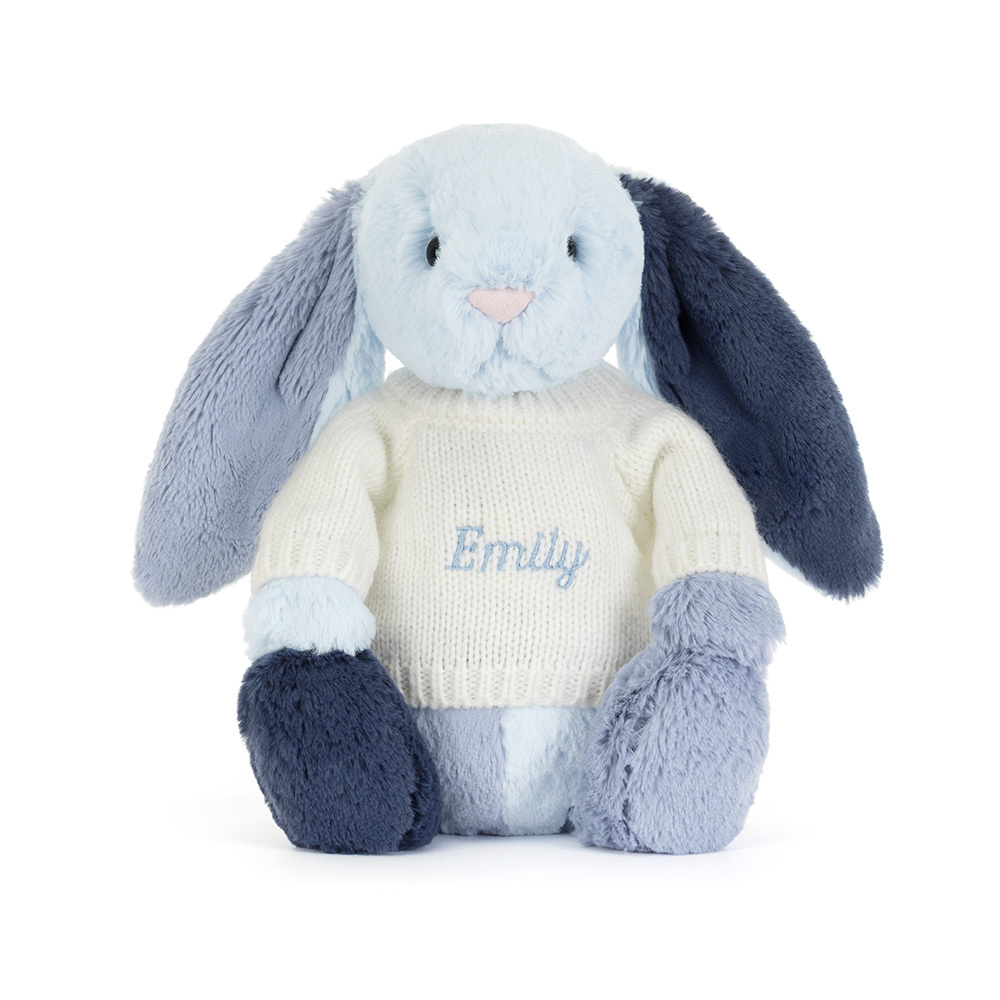 Puddlesea Bunny with Personalized Cream Jumper - Jellycat Sale