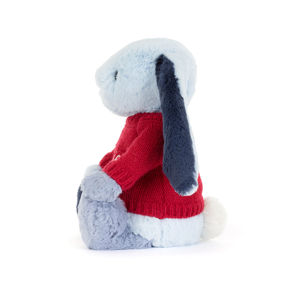 Puddlesea Bunny with Personalized Red Jumper - Jellycat