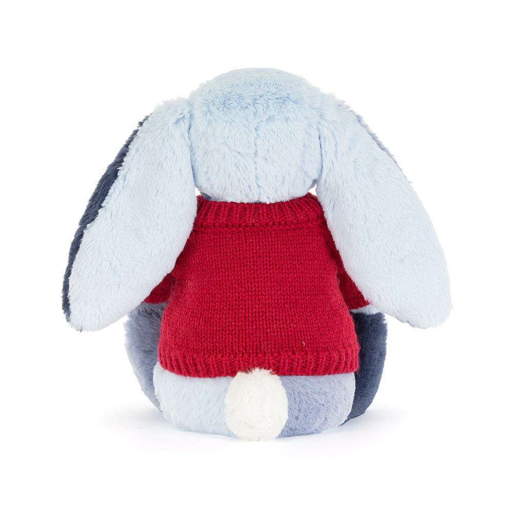 Puddlesea Bunny with Personalized Red Jumper - Jellycat