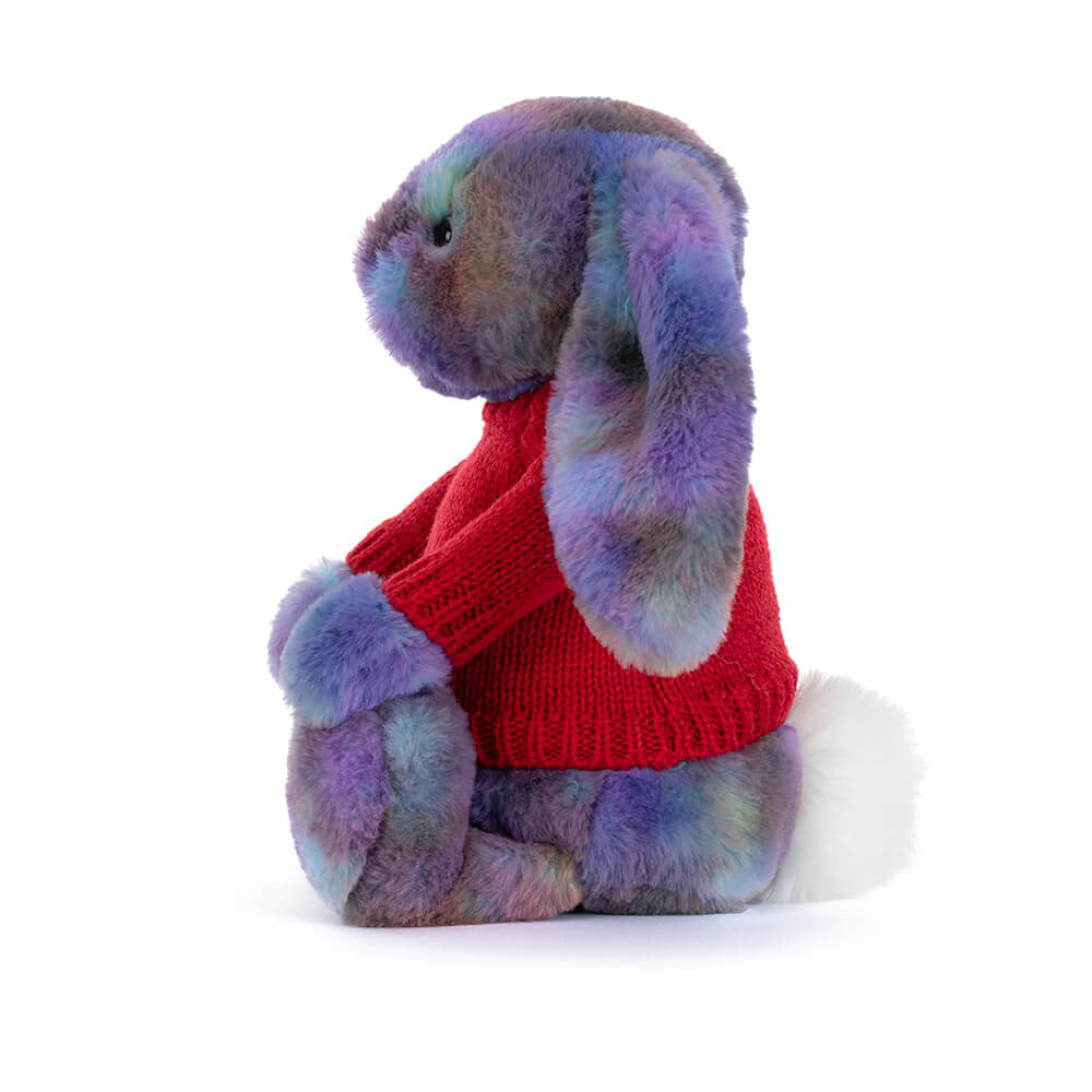 Zodihop Luxe Bunny with Personalized Red Jumper - Jellycat Online