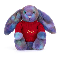 Zodihop Luxe Bunny with Personalized Red Jumper - Jellycat Online