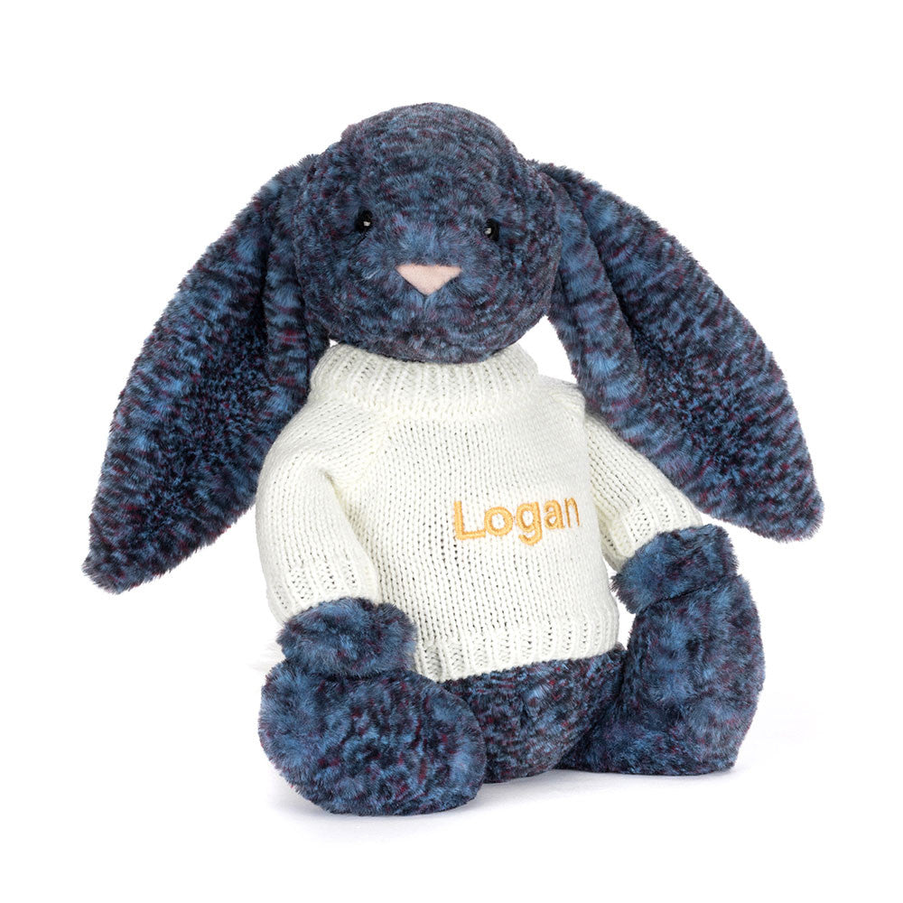 Hopscone Luxe Bunny with Personalized Cream Jumper - Jellycat Discount
