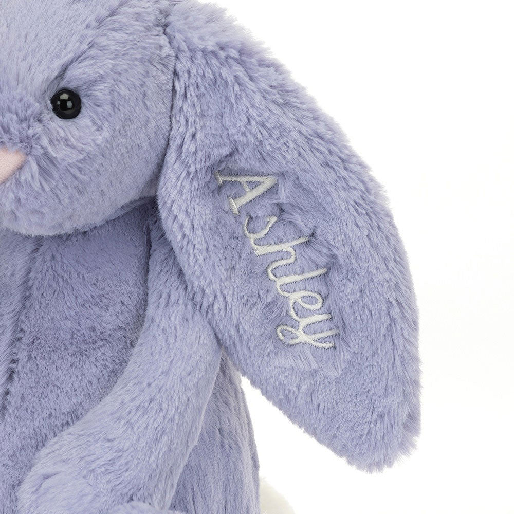 Personalized Bashful Viola Bunny Medium - Jellycat Sale