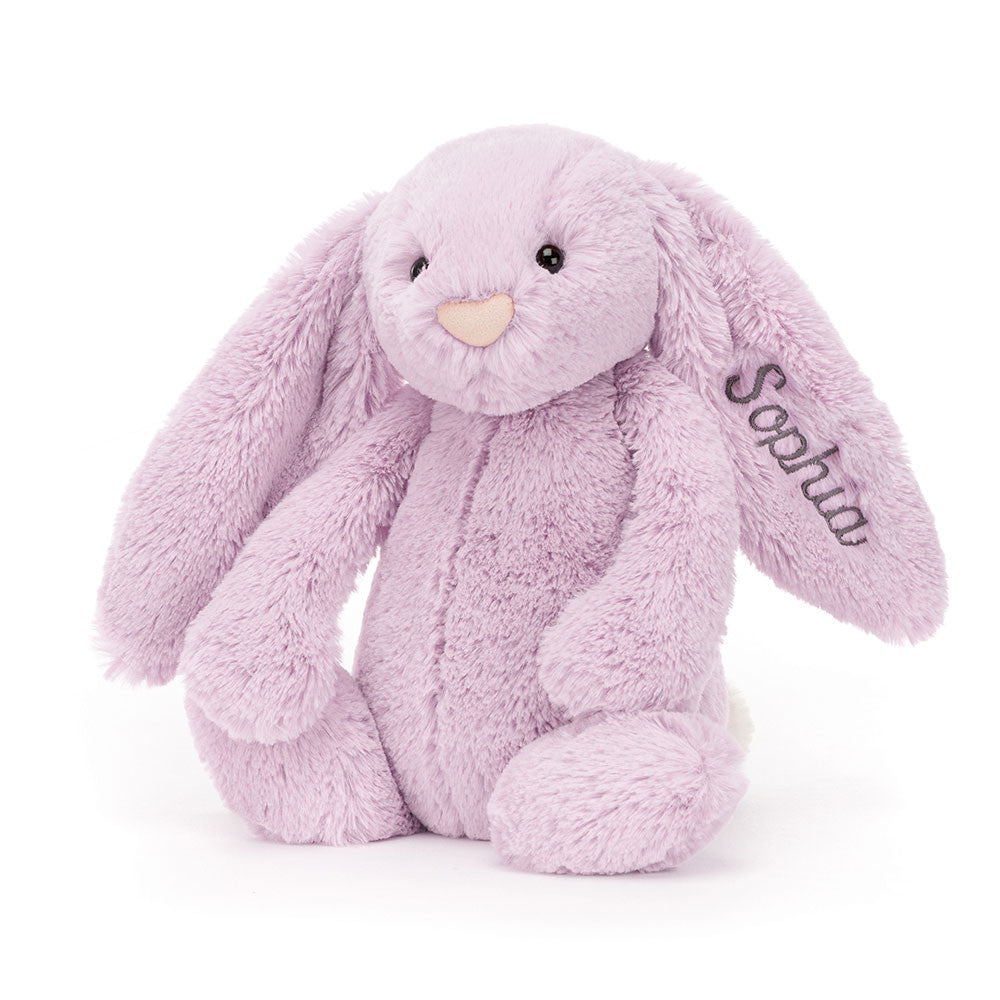 Personalized Bashful Lilac Bunny Medium - Jellycat Discount