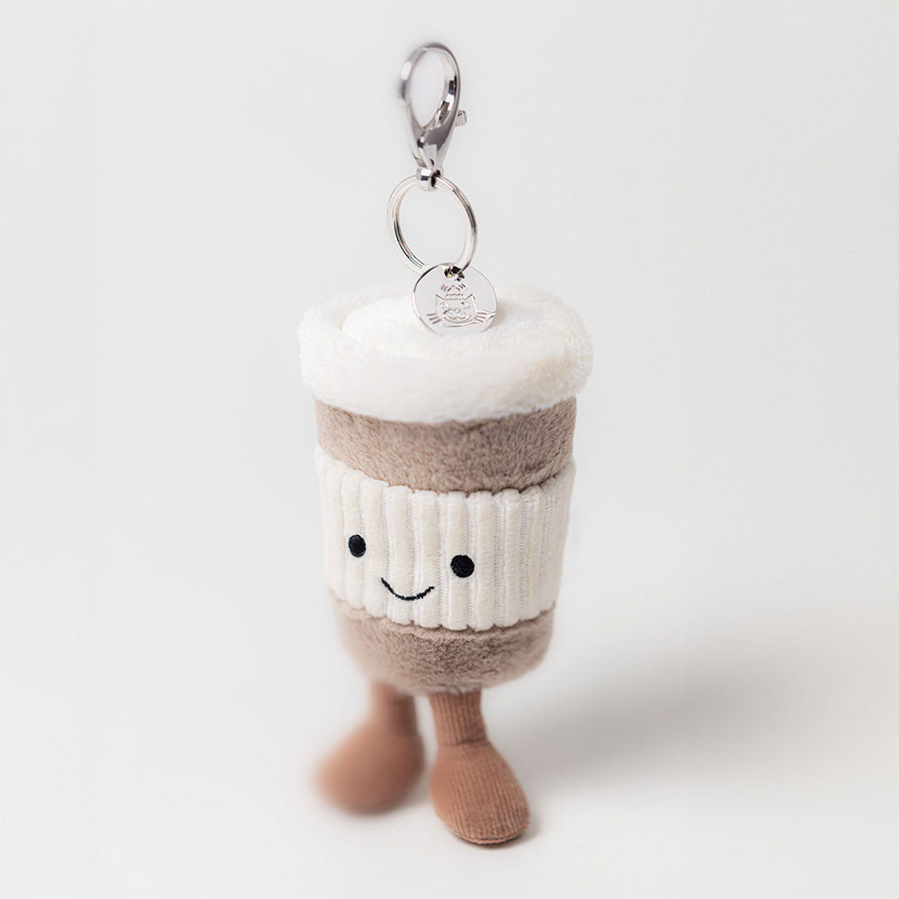 Amuseables Coffee-to-Go Bag Charm - Jellycat Online