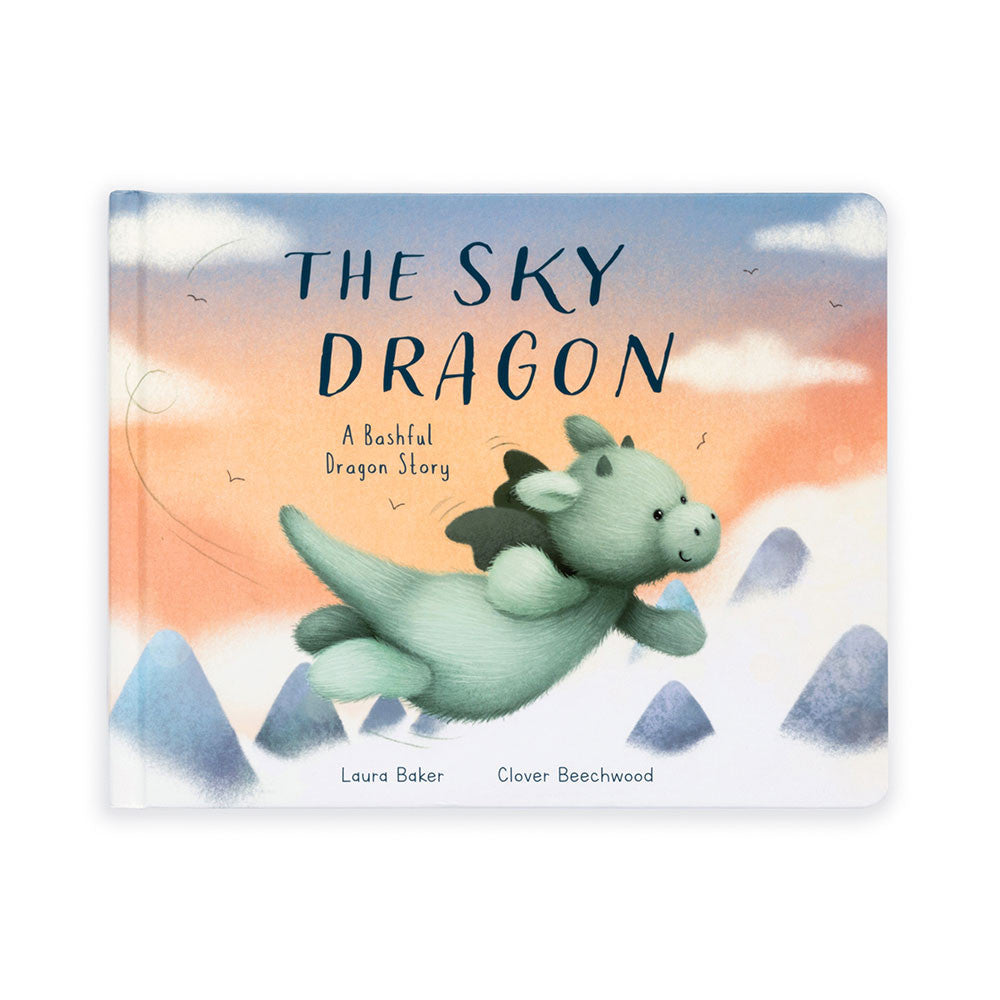 The Sky Dragon Book & Bashful Dragon Medium - Jellycat For Sale