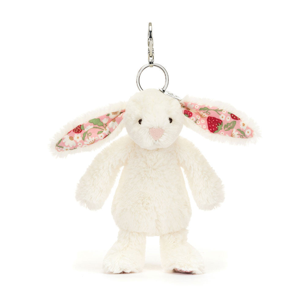 Blossom Cream Bunny 'Berry' Bag Charm - Jellycat Sale