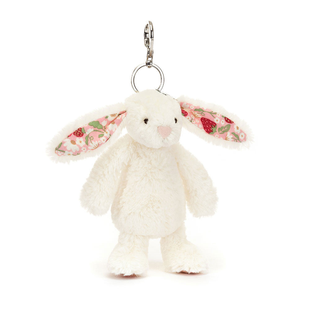 Blossom Cream Bunny 'Berry' Bag Charm - Jellycat Sale
