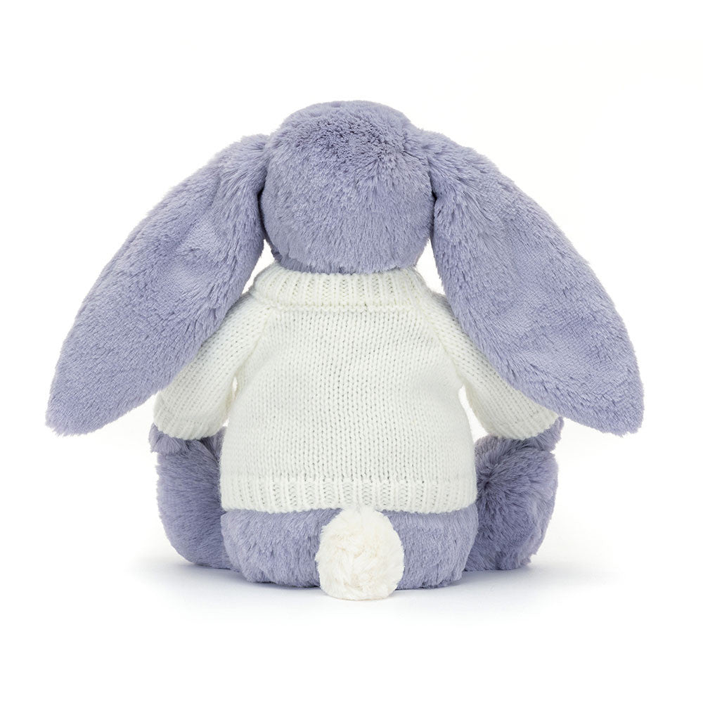 Bashful Viola Bunny with Personalized Cream Jumper - Jellycat Discount