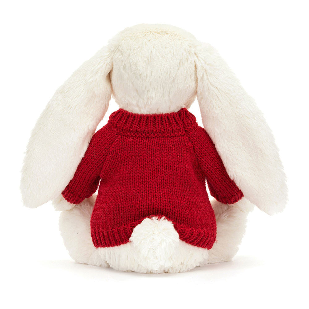 Bashful Twinkle Bunny with Personalized Red Jumper - Jellycat Sale