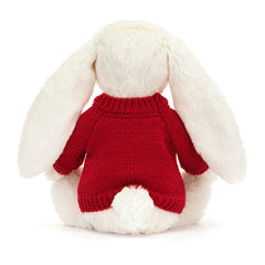 Bashful Twinkle Bunny with Personalized Red Jumper - Jellycat Sale